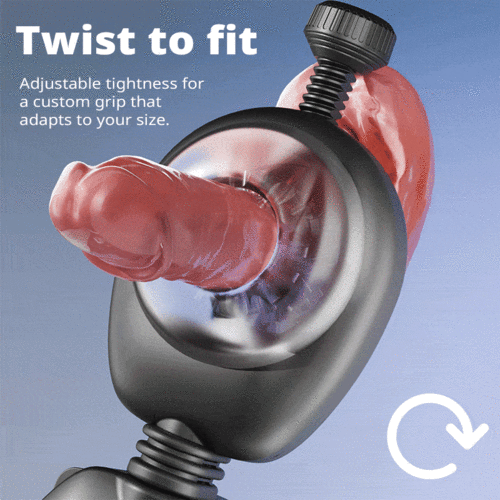 LustGear Belt-Driven Vibrating Stroker Masturbator