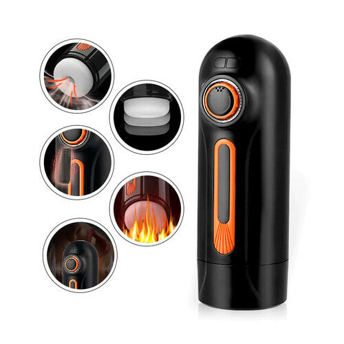 6 IN 1-10 Vibrating & Thrusting Fleshlight 4 Sucking Sex Toy Male Maturbator