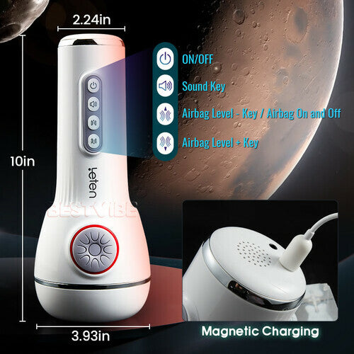 【30% Off】Leten Squeezing Sucking Sex Toy Vegina Pocket Pussy Vibrating Penis Massager Male Masturbator Free Lube Male