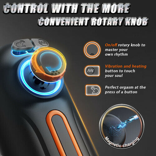 6 IN 1-10 Vibrating & Thrusting Fleshlight 4 Sucking Sex Toy Male Maturbator