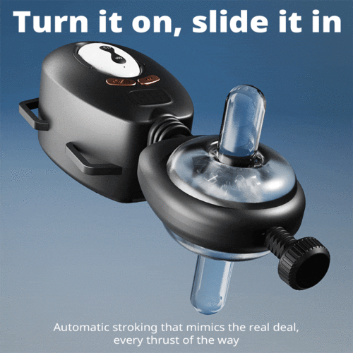 LustGear Belt-Driven Vibrating Stroker Masturbator