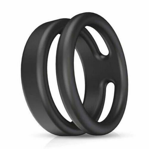 Delay Rins Male Silicone Penis Ring Dual Cock Rings Delay Lock Ejaculation Scrot ...