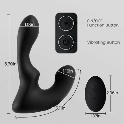 MLtoys 9 Vibrating Dual Motor 30° Wave-motion Prostate Massager