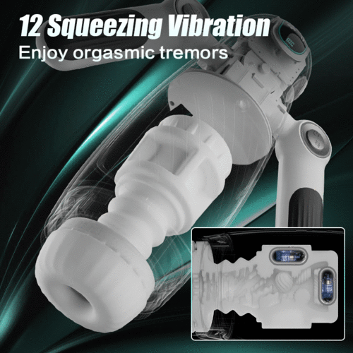 MLtoys 7 Telescopic Squeezing 12 Vibration Masturbator Experience More Authentic Piston