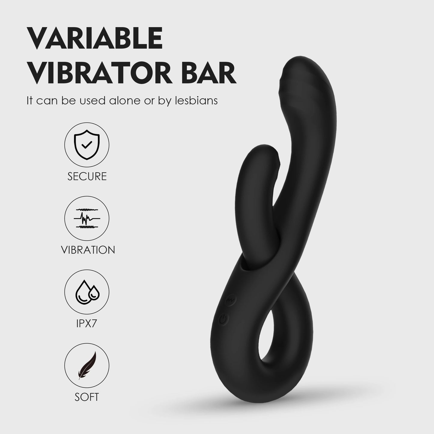 Trending 2 in 1 G Spot Vibrator Sex Toy for Women Lesbian