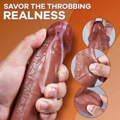 MLtoys Strap On Realistic Dildo Vibrating Thrusting Swinging Heating with Remote Control