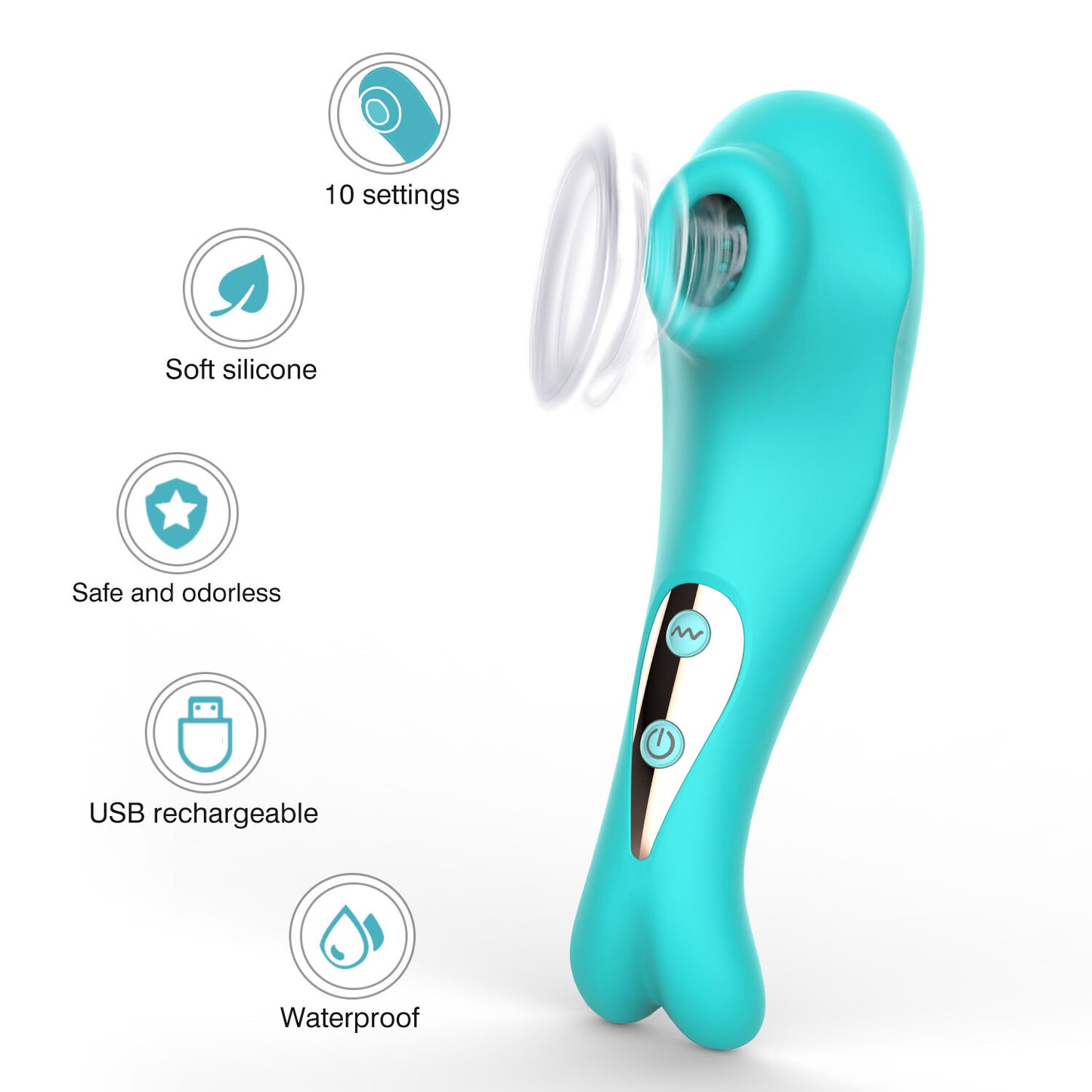 Gourmet Clitoral Suction Toy for Women – Rechargeable Silent Air Pulse Stimulator, Waterproof & Elegant Design, Powerful Pleasure Toy