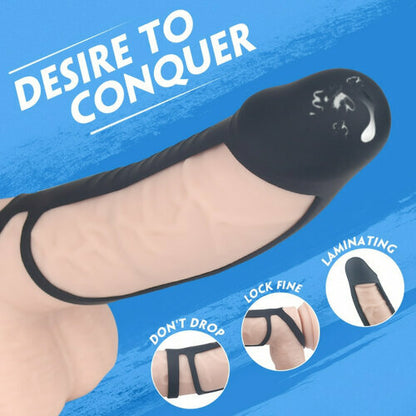 MLtoys Silicone Double Cock Ring Glans Coverage For Men Erection