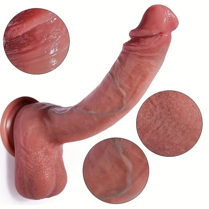 MLtoys 26.92 cm realistic dildos with strong suction cup and large balls, fake penis