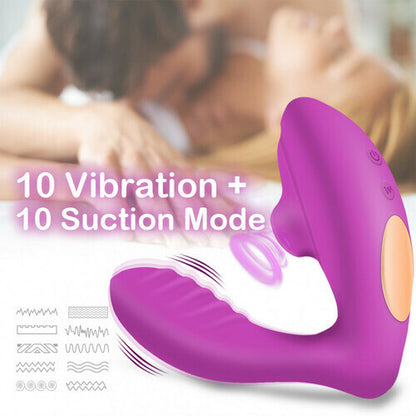 MLtoys 2 in 1 G-Spot Clitoral Suction Wearable Vibrator