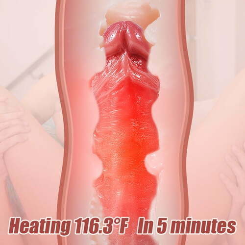 MLtoys- Vibrating Clitoral Stimulation Heating 7 Thrusting & Swinging 10 Vibrating Lifelike Dildo 8.58 in