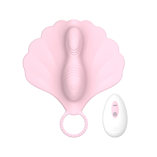 Wireless remote control silicone masturbation cushion with 10 frequency vibration stimulation for external genitalia vibrator, suitable for both men and women