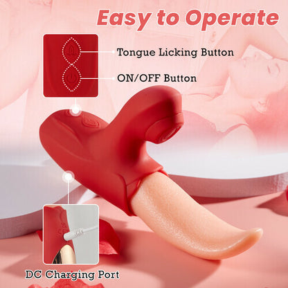 MLtoys 2 IN 1 Upgraded Flapping Tongue G Spot Vibrator