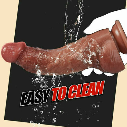 David 7.87 Inch Realistic Curved Nude Thick Dildo G-spot Stimulation with Suction Cup