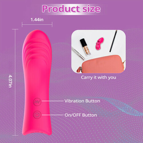 Finger Vibrator Adult Sex Toys for Women, Adult Toys with 10 Vibrations & Heating Function Clitoral G-Spot Nipple Butterfly Vibrators, Sexual Pleasure Tools for Women Mini Vibrator Couples Sex Toys