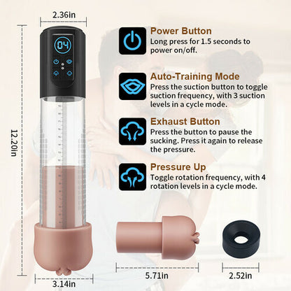 MLtoys 3-in-1 Design 3 Vacuum Suction Automatic Suction Penis Pump