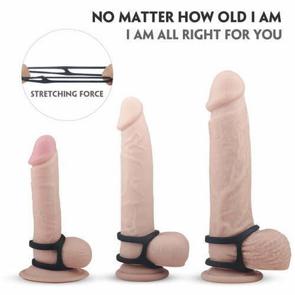 MLtoys Eerection Aid Enhancing Dual Penis Ring