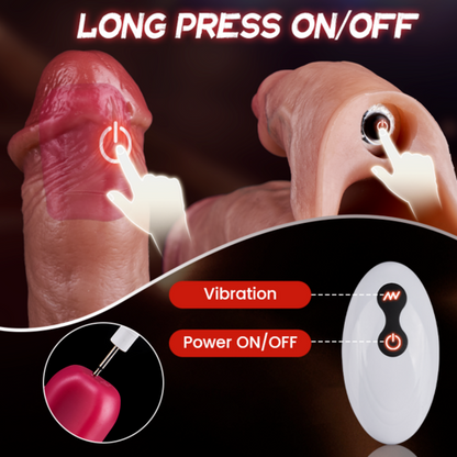 Penis Sleeve Extender Enlarger Vibrating Cock Ring 8 Modes For Men Couples
