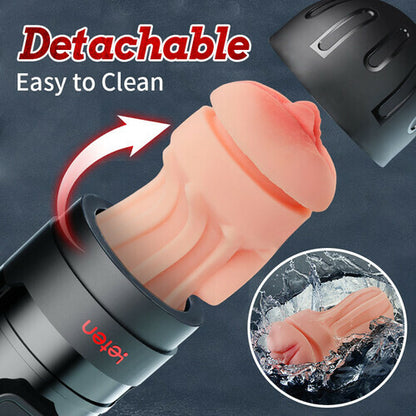 MLtoys 10 Vibrating Masturbator and Pussy Pockets 2 in 1 APP Control
