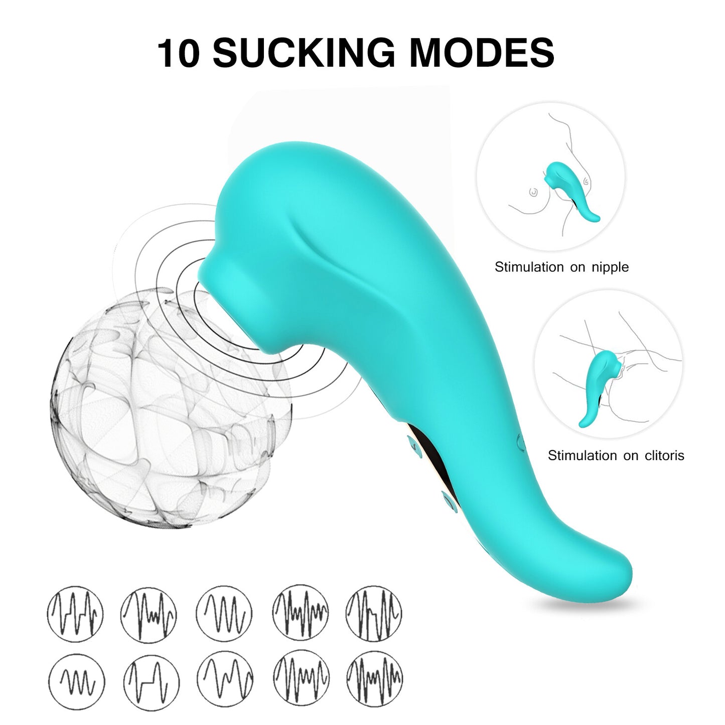 Gourmet Clitoral Suction Toy for Women – Rechargeable Silent Air Pulse Stimulator, Waterproof & Elegant Design, Powerful Pleasure Toy