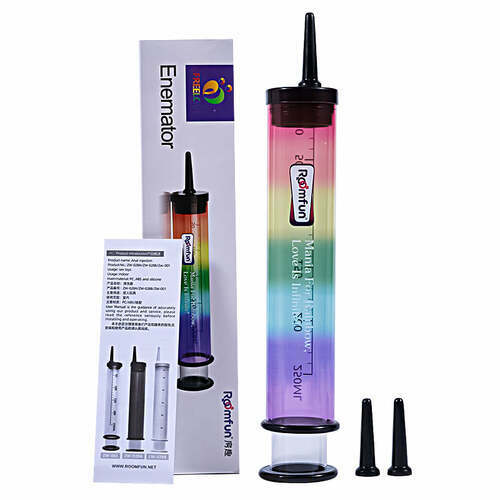 MLtoys Rainbow Syringe Anal Douches Anal Cleaner 250 ml