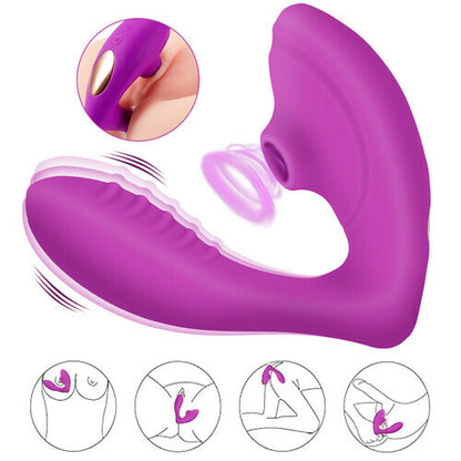 MLtoys 2 in 1 G-Spot Clitoral Suction Wearable Vibrator