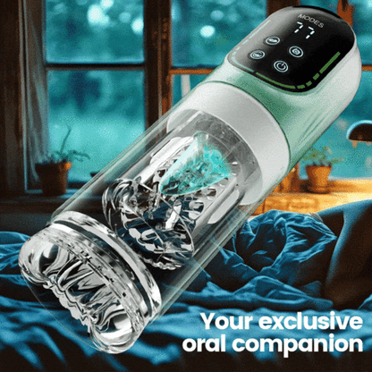 MLtoys Starry Gaze 4 in 1 Dual Egg Vibrator Rotating Thrusting Suction Masturbator Adult Sex Toys Men
