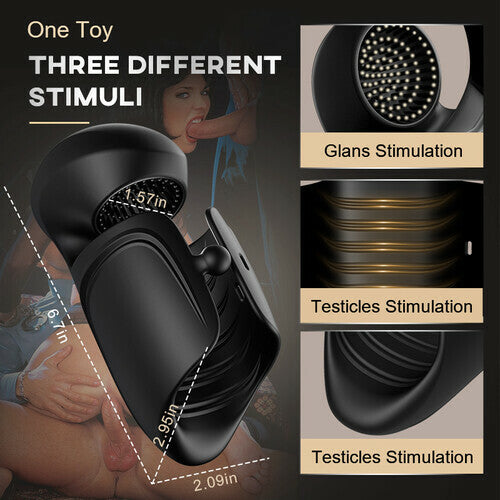 ALIEN Automatic Adjustable Buckle 10 Vibrating Modes Masturbator