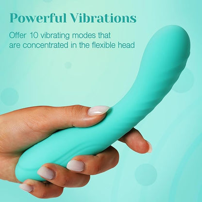 Tracy's Dog Powerful G Spot Vibrator for Deep Penetration, Adult Sex Toys for Women and Couples, Realistic Full Silicone Soft Vibrating Dildo Massager for Clitoral and Anal Stimulation