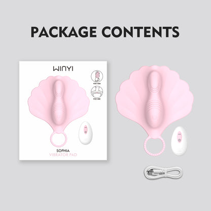 Wireless remote control silicone masturbation cushion with 10 frequency vibration stimulation for external genitalia vibrator, suitable for both men and women