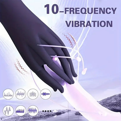 Electric masturbator glans vibrator with 10 vibration modes penis trainer massager