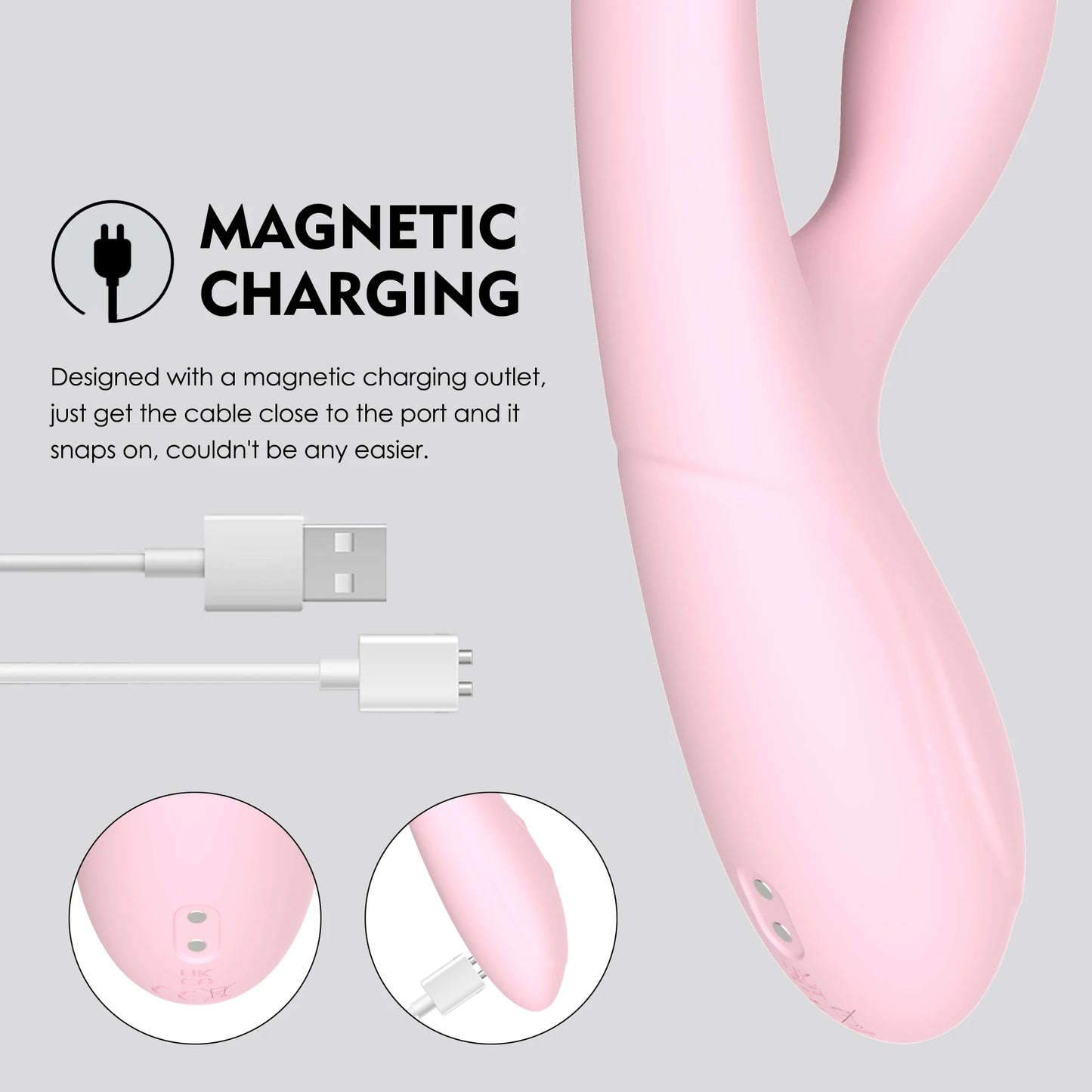 G Spot Vibrator Dildo, OEM Supplier Rechargeable Double End Silicone Vibrator Erotic Toys for Women
