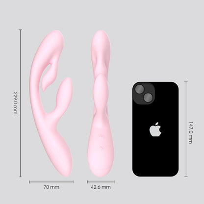 G Spot Vibrator Dildo, OEM Supplier Rechargeable Double End Silicone Vibrator Erotic Toys for Women