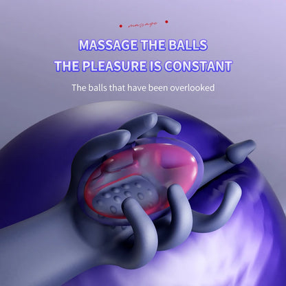 Dual Motor Electric Masturbator Penis Trainer Massager with 10 Vibration Modes