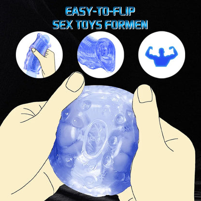 Male Masturbator Penis Sleeve Dick Enlarger Blowjob Toy for Men Masturbation Handjob Glans Training Tool Penis Trainer Massager