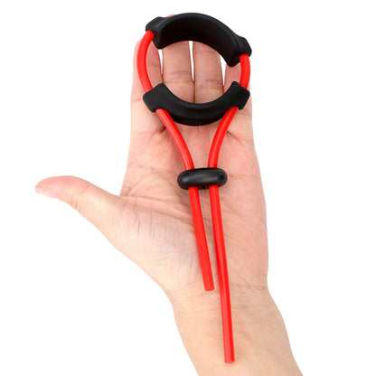 Adjustable Penis Ring Reusable Silicone Semen Cock Ring Penis Enlargement Delayed Ejaculation Adult Game Sex Toys for Men Gay