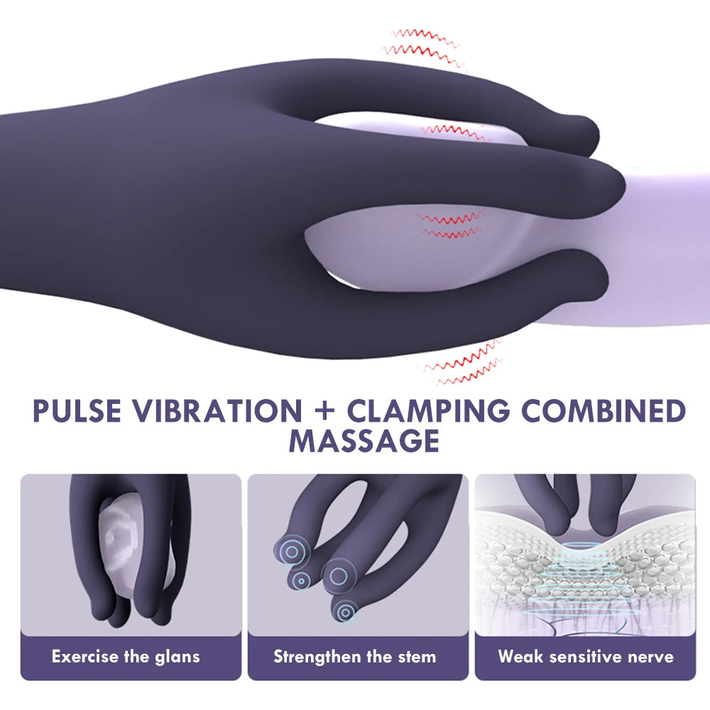 3-in-1 Penis Trainer Automatic Masturbator with 10 Vibration Modes