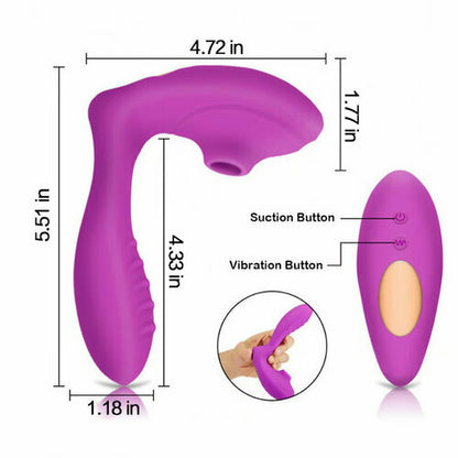 MLtoys 2 in 1 G-Spot Clitoral Suction Wearable Vibrator