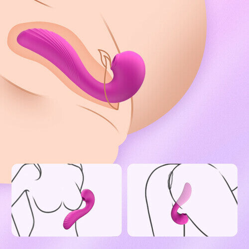 MLtoys 10 Vibrating 5 Flapping Sucking Clitoral Licking and G Spot Vibrator