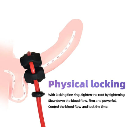 Adjustable Penis Ring Reusable Silicone Semen Cock Ring Penis Enlargement Delayed Ejaculation Adult Game Sex Toys for Men Gay