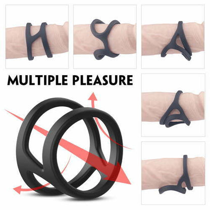 MLtoys Eerection Aid Enhancing Dual Penis Ring