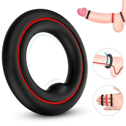 MLtoys 1.5 Inch Premium Stretchy Longer Harder Stronger Erection Cock Ring