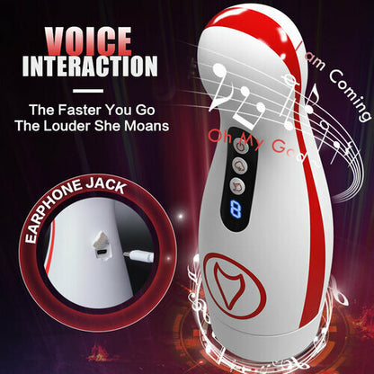 MLtoys 7 Adjustable Sucking Vibrating Deepthroat Blowjob Masturbator