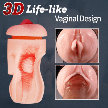 MLtoys 10 Vibrating Masturbator and Pussy Pockets 2 in 1 APP Control
