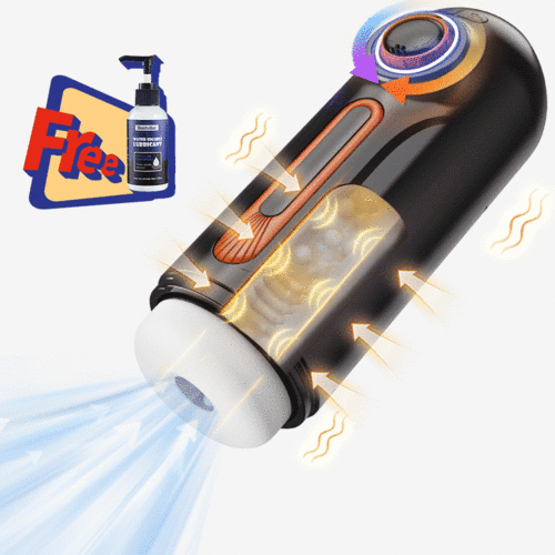 6 IN 1-10 Vibrating & Thrusting Fleshlight 4 Sucking Sex Toy Male Maturbator