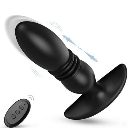 MLtoys 3 Thrusting 12 Vibrating Silicone Prostate Massager with Remote Control