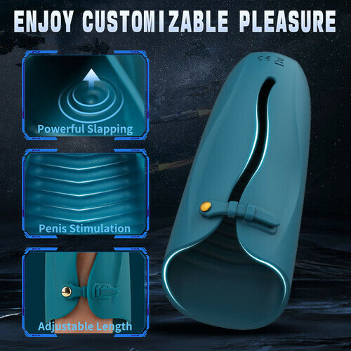 MLtoys Belt Design Pulsing Slapping Vibration APP Control Male Masturbator Penis Vibrator Trainer