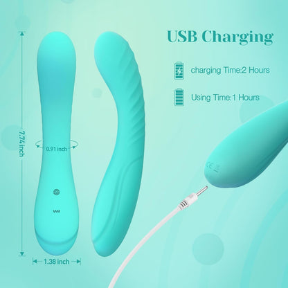 Tracy's Dog Powerful G Spot Vibrator for Deep Penetration, Adult Sex Toys for Women and Couples, Realistic Full Silicone Soft Vibrating Dildo Massager for Clitoral and Anal Stimulation