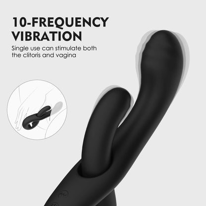 Trending 2 in 1 G Spot Vibrator Sex Toy for Women Lesbian