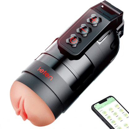 MLtoys 10 Vibrating Masturbator and Pussy Pockets 2 in 1 APP Control